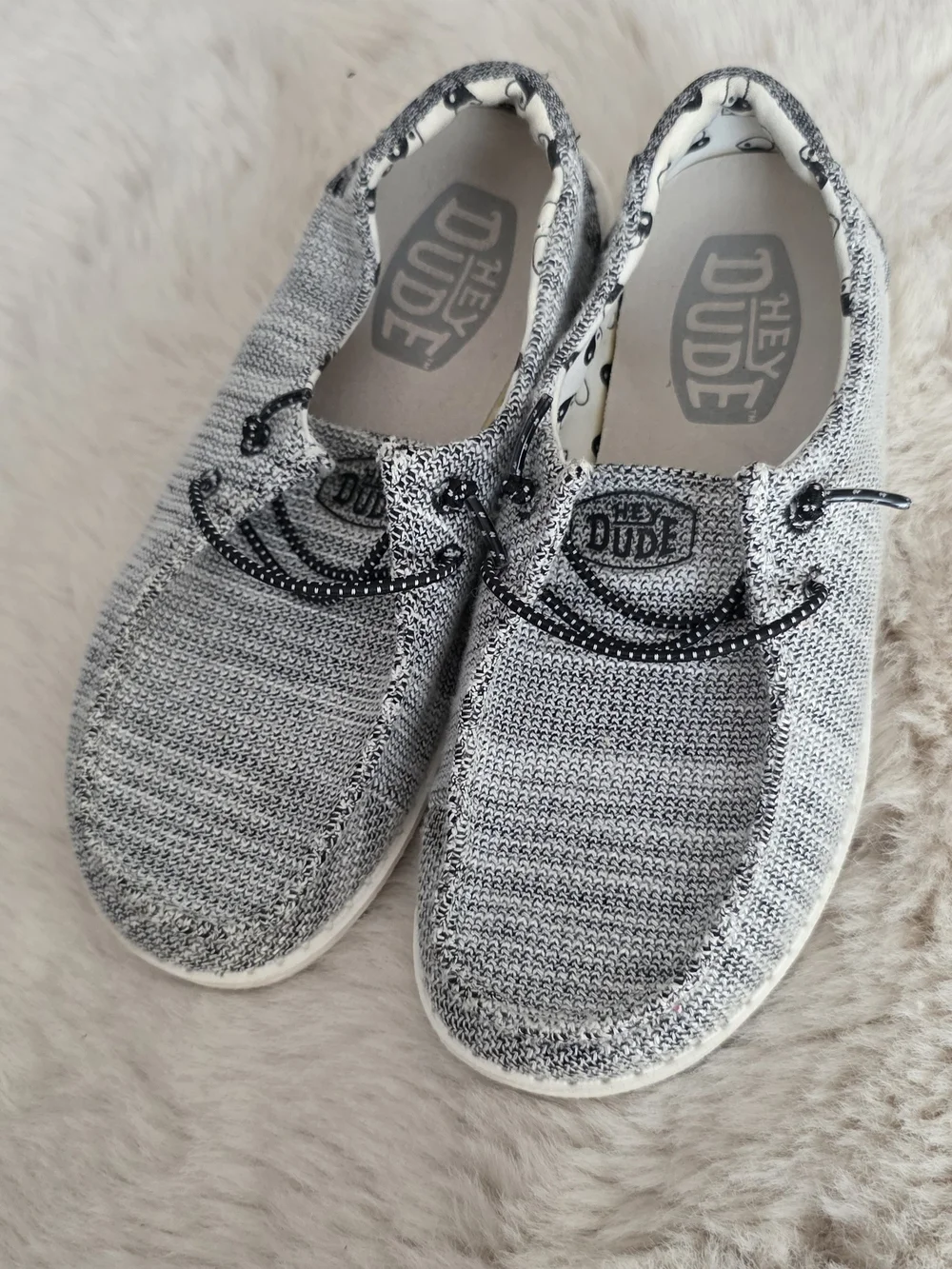 Hey Dude Wally Knit Slip-On Shoes in Gray